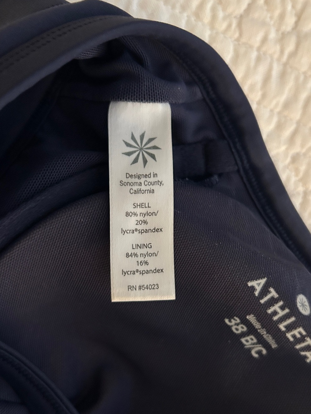 Athleta Swim Top 38 B/C - Picture 3 of 5